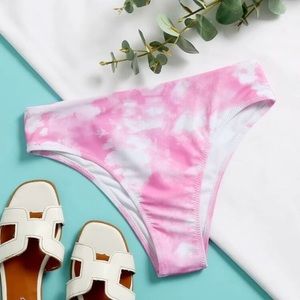 Tie Dye Bikini Bottom Pink